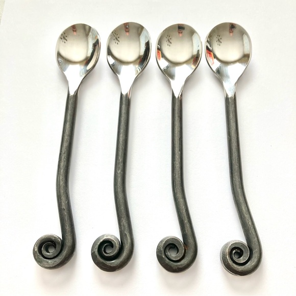 GOURMET SETTINGS TREBLE CLEF 18/10 STAINLESS Demitasse Spoon S/4 Charcuterie - Picture 9 of 9